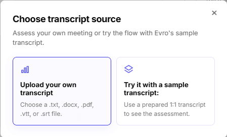 Transcript Upload